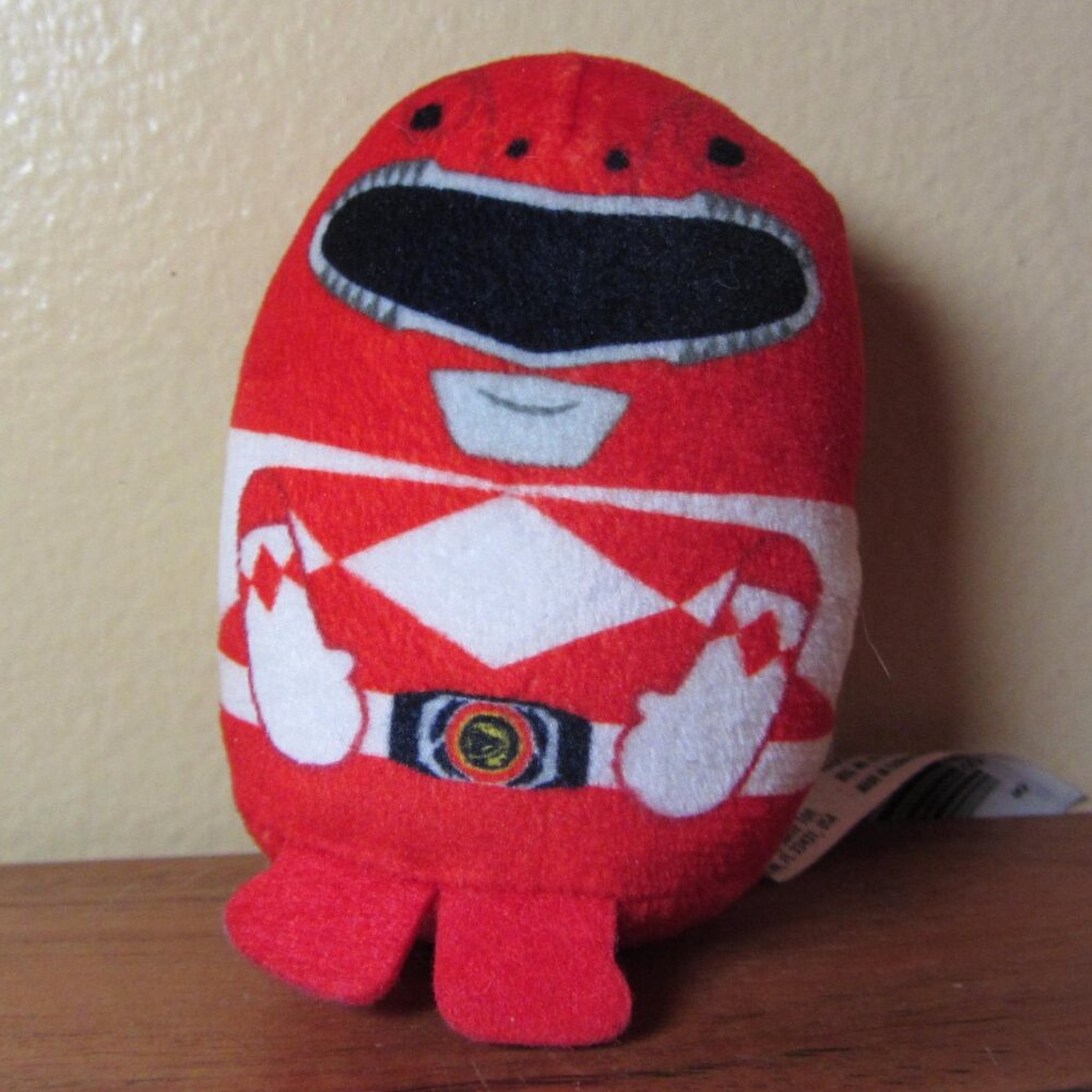 5 for $20 - plush red power ranger 3" podpals just play hasbro (W5865)